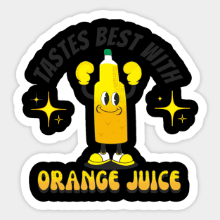 Test the best with orange Sticker